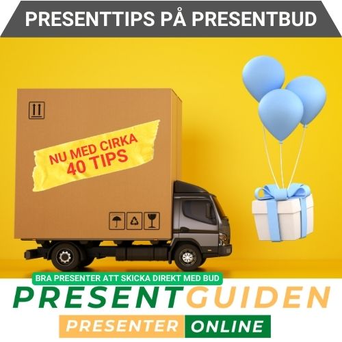 Presentbud presenttips - Tips på bra presenter att skicka direkt med bud - Utvalda av presentexperter från Presentguiden.se