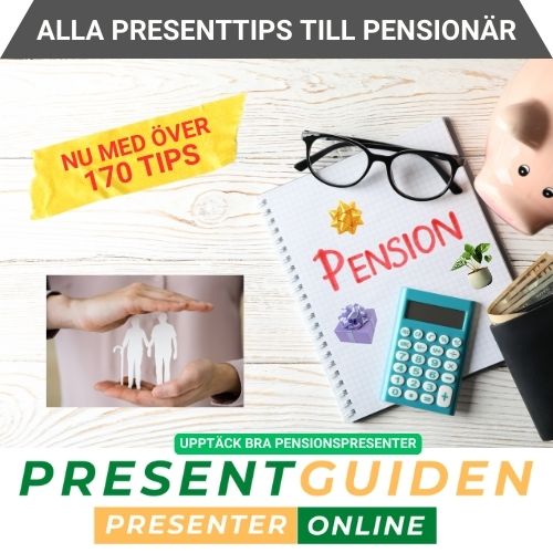 Presenttips på pensionspresent - Tips på bra presenter som passar till manliga och kvinnliga pensionärer - Utvalda av presentexperter från Presentguiden.se
