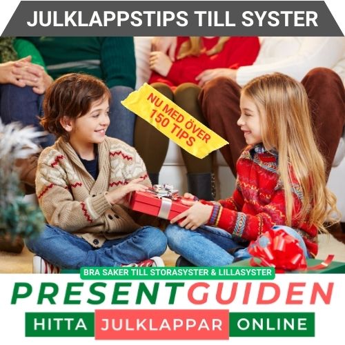 Syster julklappstips - Tips på bra julklappar till storasyster & lillasyster - Utvalda av julklappsexperter på Presentguiden.se