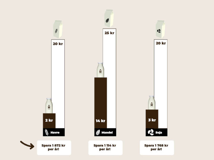 Mylky - Så mycket kan du spara genom att göra egen växtbaserad mjölk