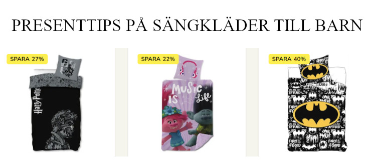 Julklapp till barn - Sängkläder julklapp