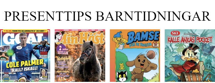 Julklappstips barntidningar - Julklapp till barn