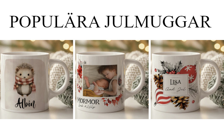 Julklappstips på julmuggar - Personliga julklappar