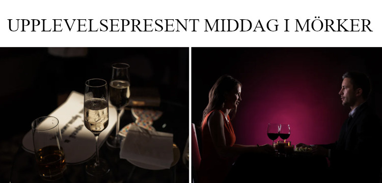 Middag i mörker - Upplevelsepresent i julklapp eller födelsedagspresent