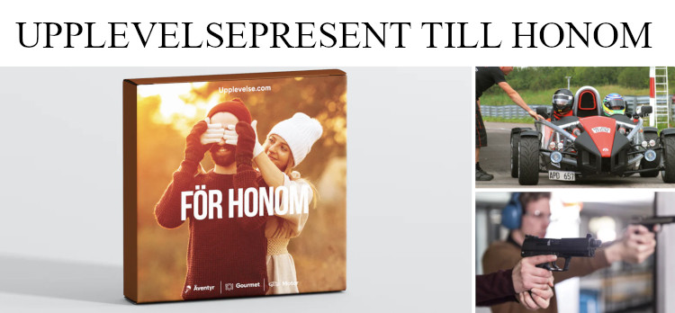 Upplevelsepresent till honom - Presentbox