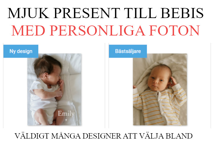 Julklapp till bebis - Julklappstips babyfilt med foto