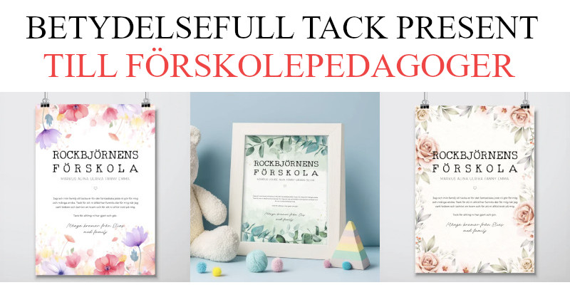 Present till förskolepedagog - Lärare och fröken avtackningspresent