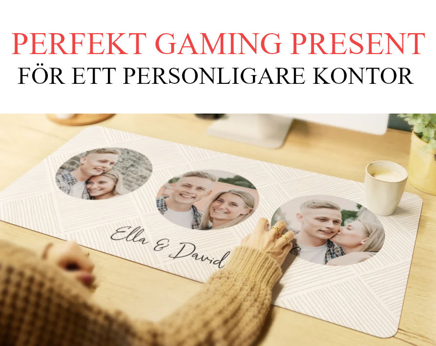 Bästa julklapp till gamer - Personlig gaming musmatta