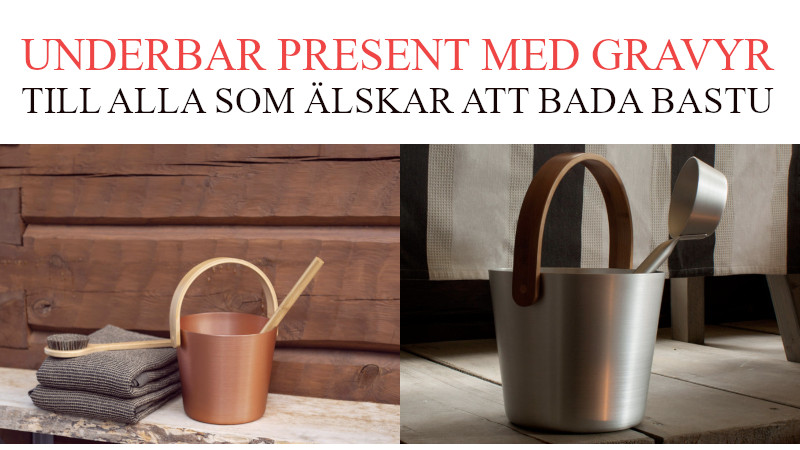 Bastu present med namn - Personlig julklapp