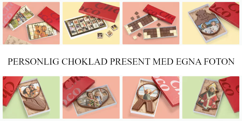 Choklad present - Personliga foton