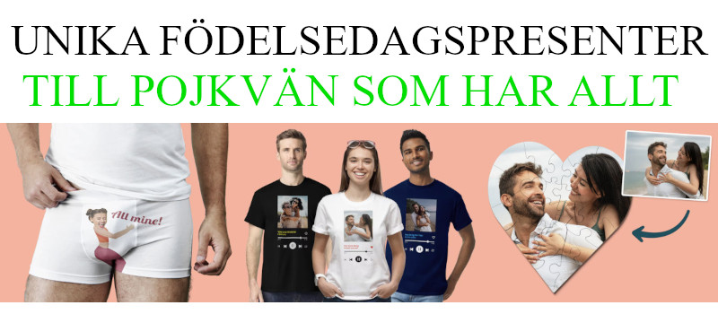 Födelsedagspresent pojkvän - Bästa tipsen just nu