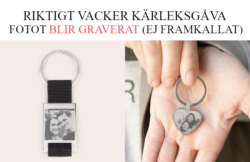Jag älskar dig present - Personlig nyckelring