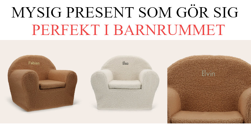 Julklapp till barn - Julklappstips teddystol med namn