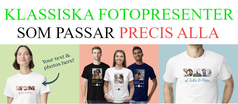 Klassisk fotopresent - Personlig t shirt