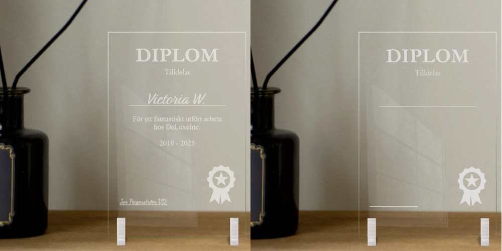 Personlig studentpresent - Diplom