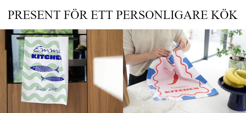 Personliga presenter - Kökshandduk med egen design