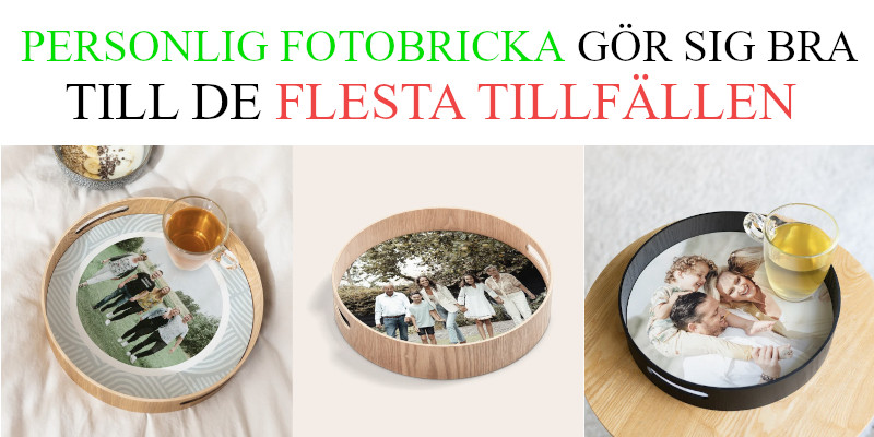 Personliga presenter - Tips på fotobricka