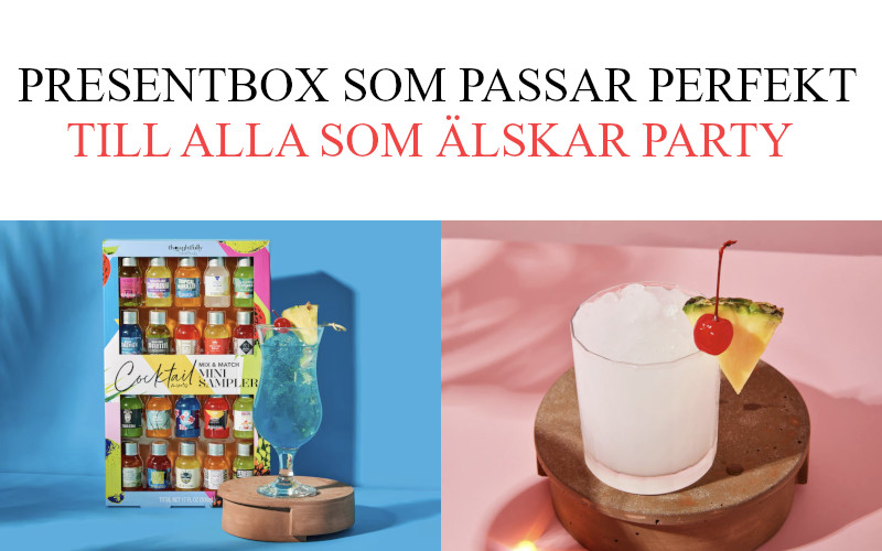 Presentbox - Presenttips på drinkmix färdig presentlåda