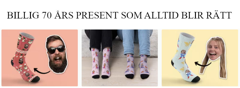 Billig 70 års present till mamma eller pappa - Tips