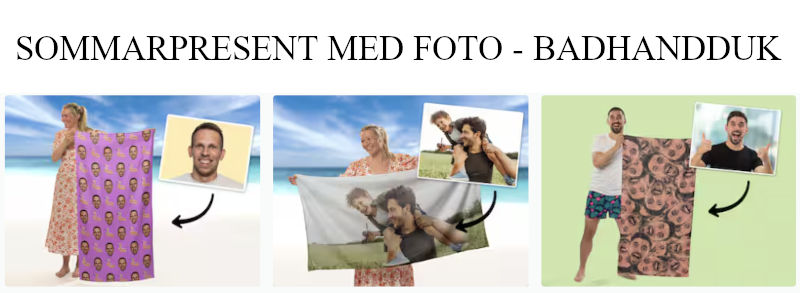 Fotopresent - Badhandduk med foto