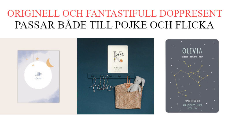 Originell och fantasifull doppresent - Klassiskt tips till dop