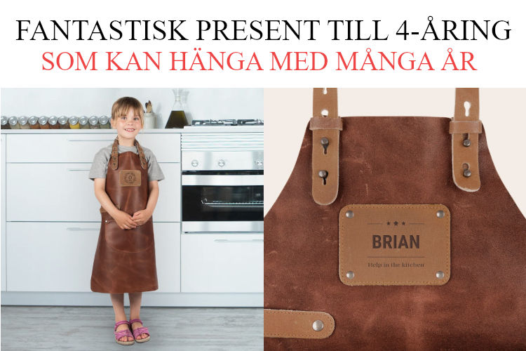 Bästa present till 4 åring - Förkläde som födelsedagspresent eller julklapp