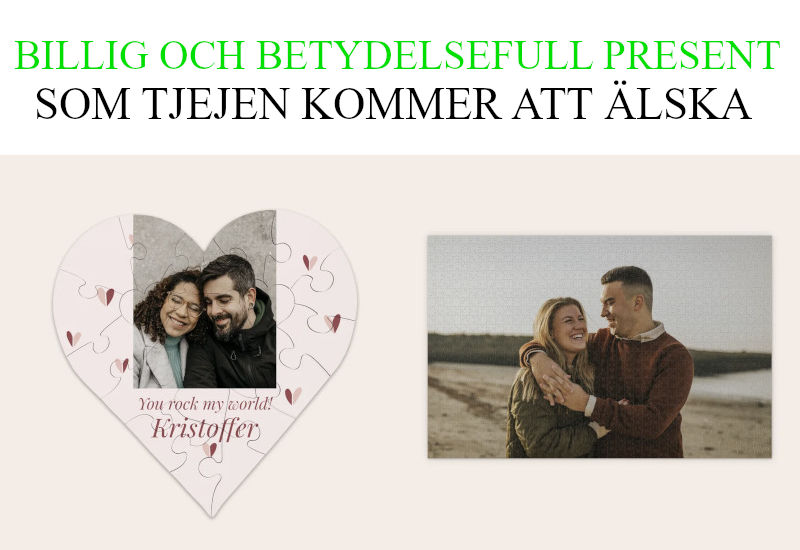 Betydelsefull present till flickvän - Förslag på pussel med egna bilder