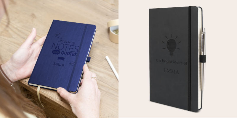 Billiga presenter 200 kr - Anteckningsbok med namn