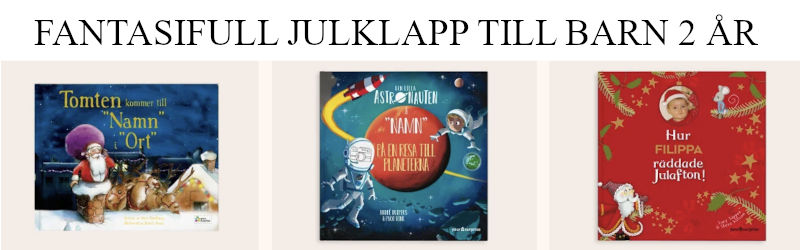 Fantasifull julklapp barn 2 år - Personliga barnböcker med namn