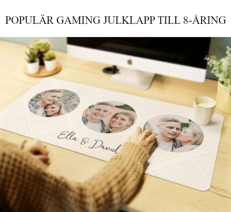 Julklapp till 8 åring - Populärt gaming julklappstips på stor musmatta