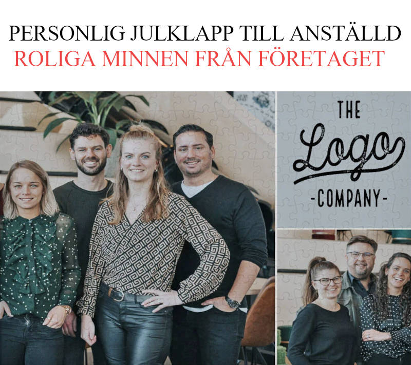 Julklapp till anställd - Julklappstips personligt pussel med bilder från företaget