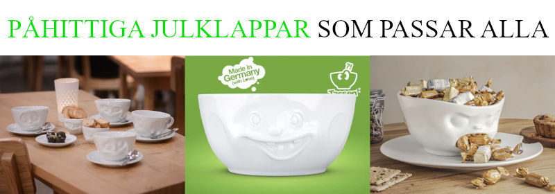 Påhittig julklapp som passar alla - Julklappstips på roligt porslin