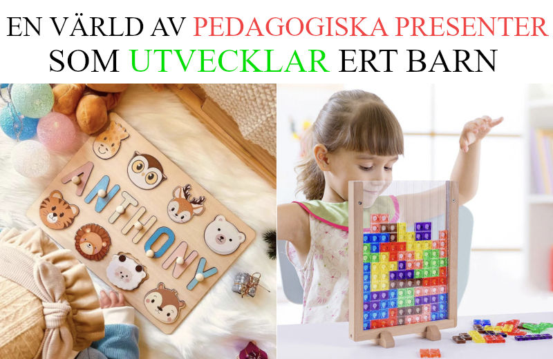 Pedagogiska presenter till barn - Förslag på pussel och spel