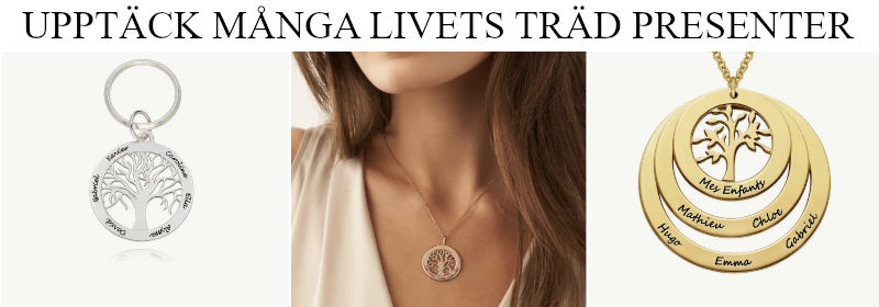 Present förslag till mormor - Livets träd smycken