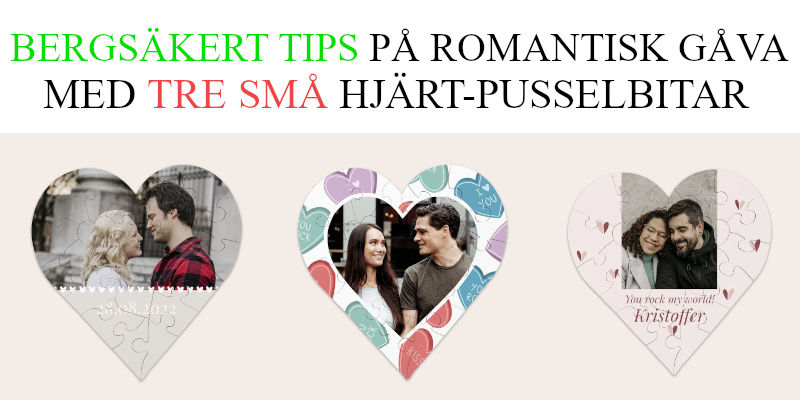 Romantiska julklappar - Julklappstips hjärta