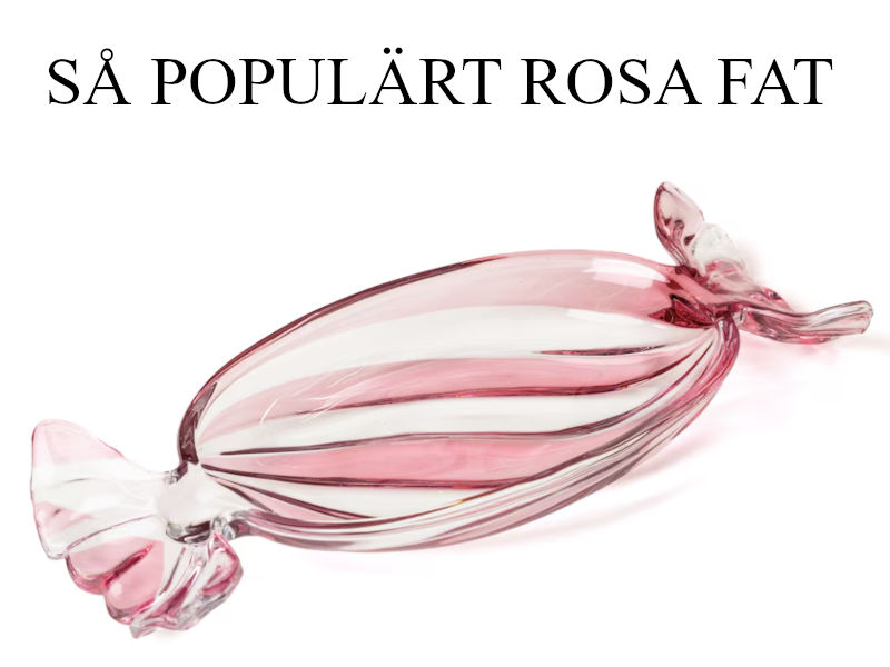 Rosa saker att ge bort - Rosa fat som present eller julklapp