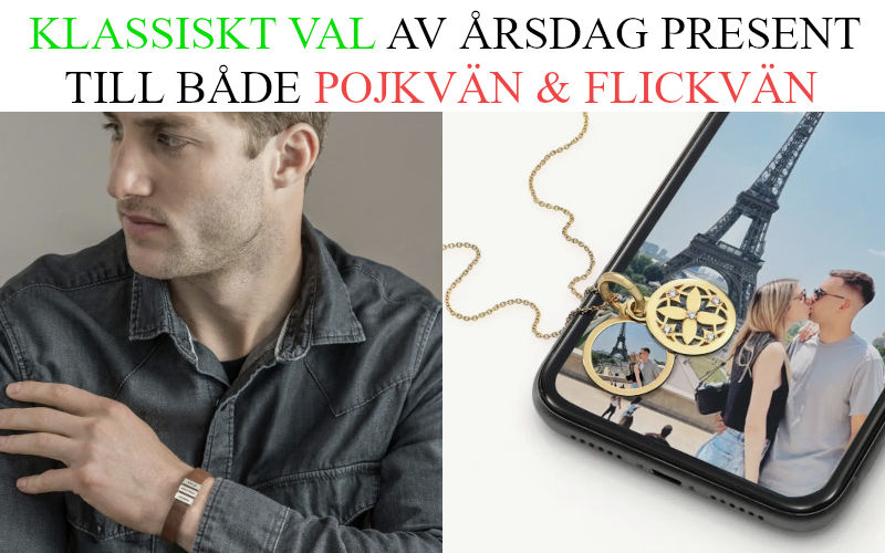 Årsdag present till pojkvän - Personligt smycke