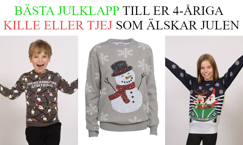 Bästa julklapp till 4 årig kille - Julklappstips jultröja