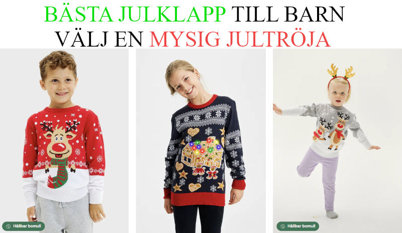 Bästa julklapp till barn - Julklappstips jultröja