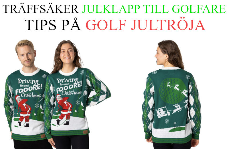 Bästa julklapp till golfare - Julklappstips på golf jultröja