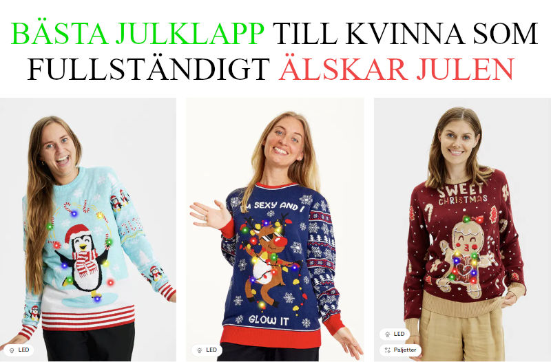 Bästa julklapp till kvinna - Julklappstips jultröja