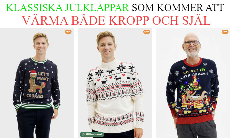 Bästa julklapp till morbror och farbror - Julklappstips jultröja