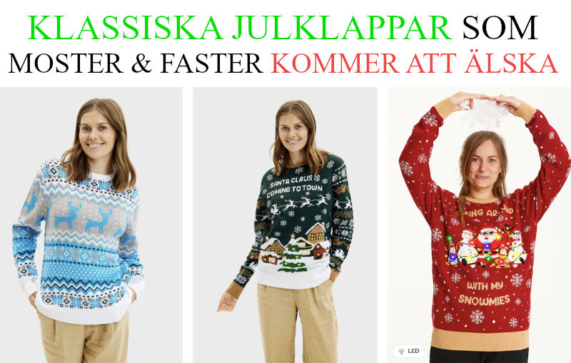 Bästa julklapp till moster och faster - Julklappstips jultröja