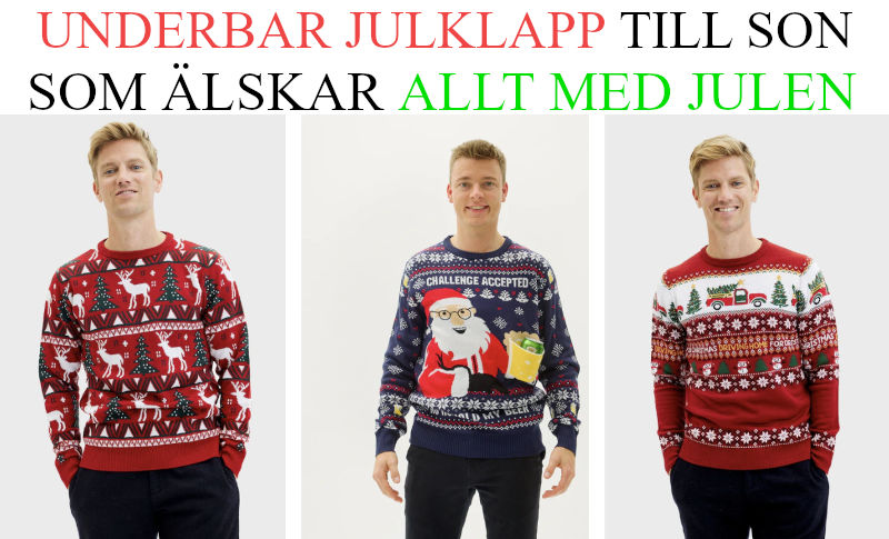 Bästa julklapp till son - Julklappstips jultröja