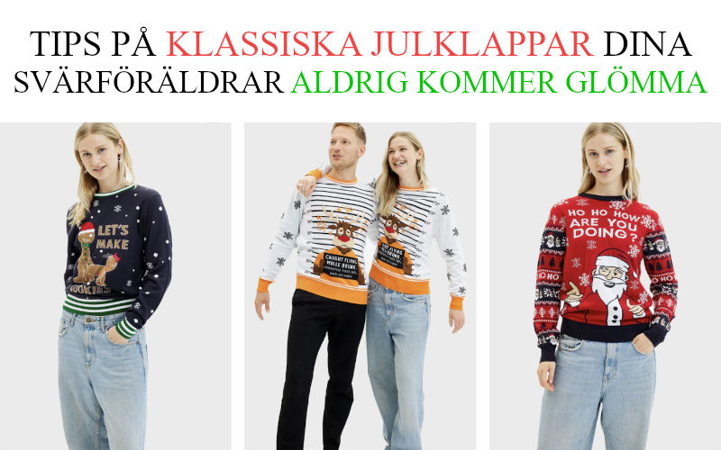 Bästa julklapp till svärföräldrar - Julklappstips svärmor och svärfar som saknar jultröja