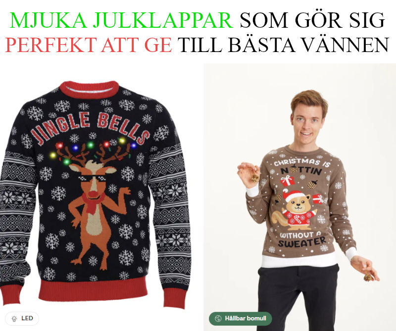 Julklapp bästa vän - Julklappstips jultröja