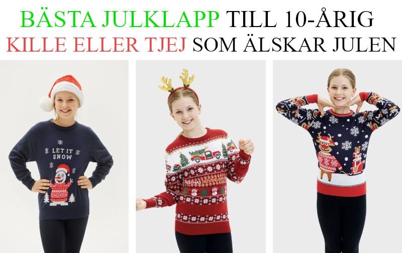 Julklapp till 10 årig kille eller tjej - Julklappstips jultröja
