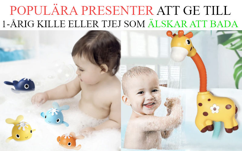 Julklapp tips 1 årig kille - Julklappstips badleksaker