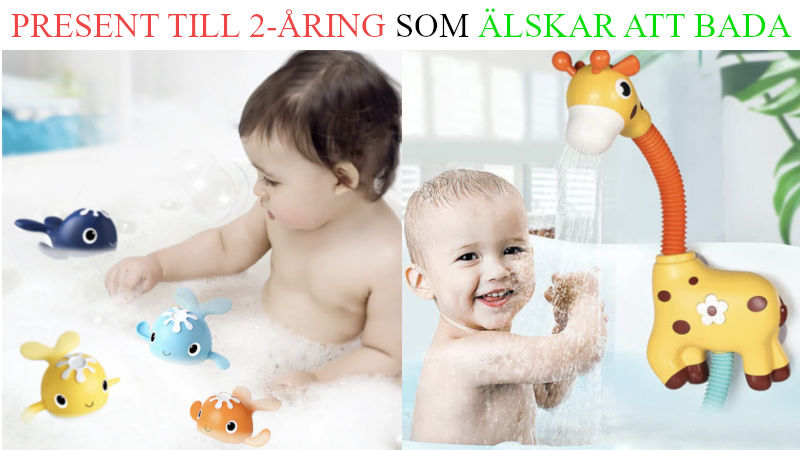 Julklapp tips 2 årig kille - Julklappstips badleksaker barn 2 år