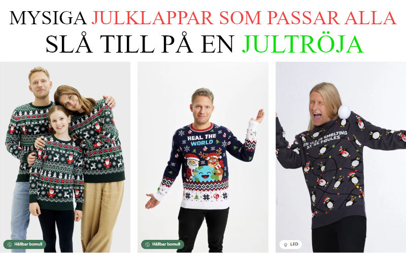 Julklapp tips som passar alla - Julklappstips jultröjor